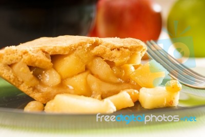Fresh Homemade Apple Pie Stock Photo