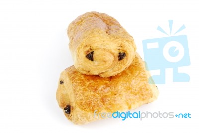 Fresh Pain Au Chocolat (croissant Filled With Chocolate) Stock Photo