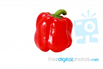 Fresh Red Peppers Stock Photo