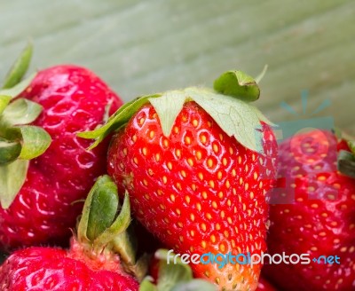 Fresh Strawberries Means Strawberry Organic And Fruit Stock Photo