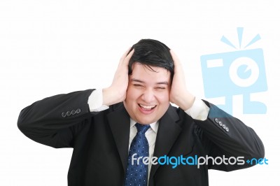 Frustrated Businessman Stock Photo