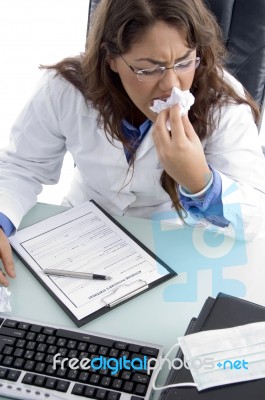 Frustrated Doctor Stock Photo