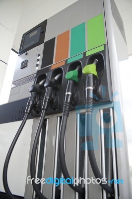 Fuel Pumps Stock Photo