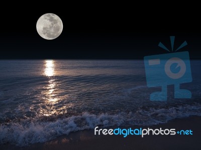 Full Moon Stock Photo