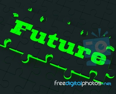 Future Puzzle Shows Destiny And Forecasting Stock Image Future Puzzle Shows Destiny And Forecasting Stock Image