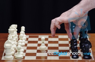 Game Of Chess Stock Photo