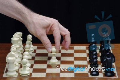 Game Of Chess Stock Photo