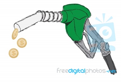 Gas Pump Nozzle Design Stock Image