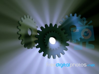 Gear Glow Stock Image Gear Glow Stock Image