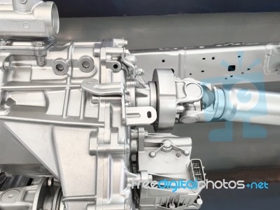 Gearbox 4wd With Shaft Drive Stock Photo