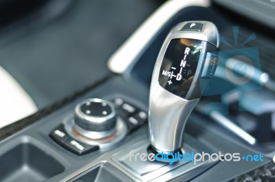 Gearstick Of Bmw Stock Photo