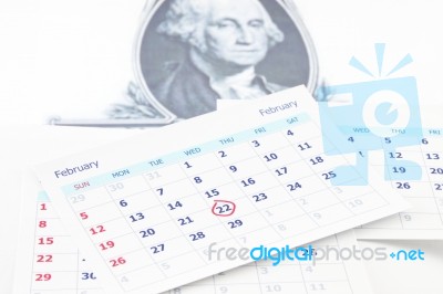 George Washington Birth Day On 22 February Stock Photo