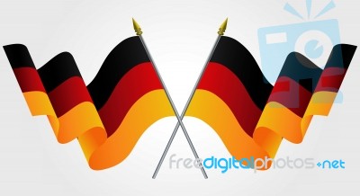 Germany Flags Stock Image