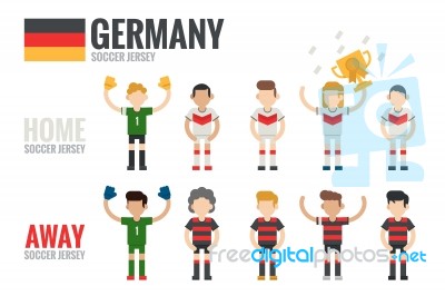 Germany Soccer Team Stock Image