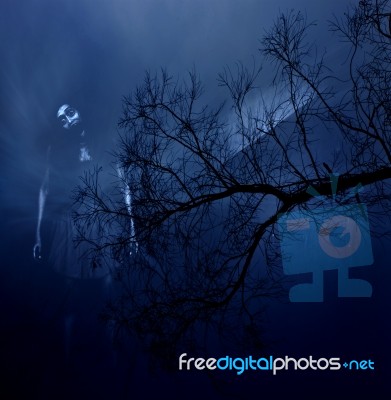 Ghost Background Stock Photo