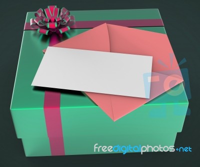 Gift Tag Shows Text Space And Copy-space Stock Image