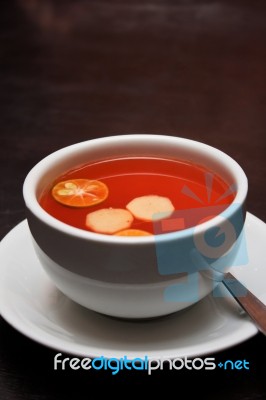 Ginger Calamansi Tea Stock Photo