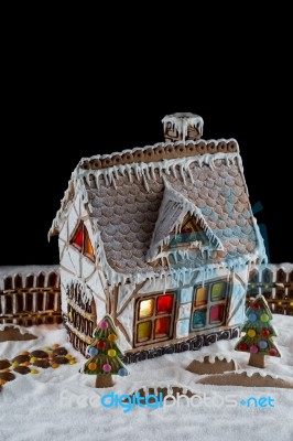 Gingerbread House Stock Photo