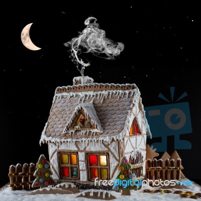 Gingerbread House Stock Photo