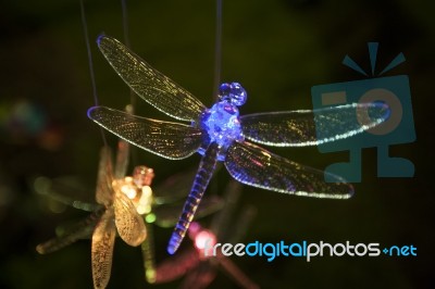 Glass Dragonfly Ornament Stock Photo