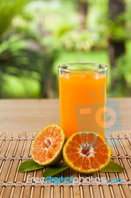 Glass Of Orange Juice Stock Photo