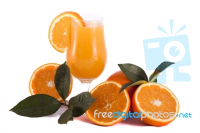 Glass Of Orange Juice Stock Photo