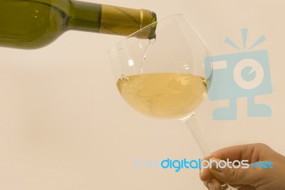 Glass Wine 3 Stock Photo