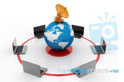 Global Computer Network Stock Image