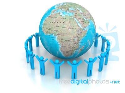 Global Network  Stock Image