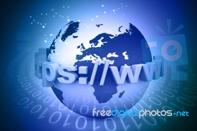 Globe Internet Concept Stock Image