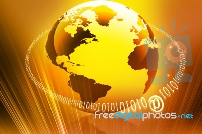 Globe Internet Concept Stock Image