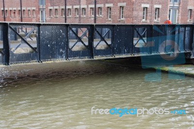 Gloucester Docks (bridge Detail) Stock Photo