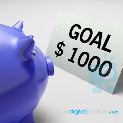 Goals Dollars Shows Aim Target And Plan Stock Image