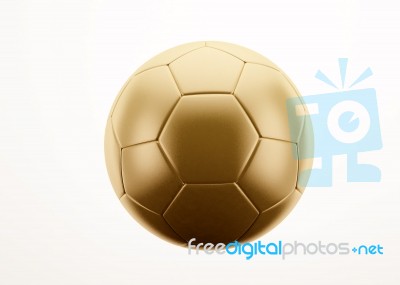 Gold Football Stock Image