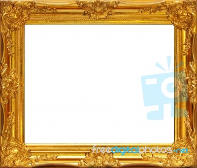 Gold Frame Stock Photo