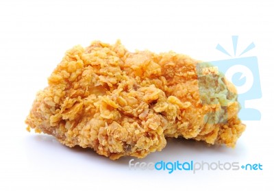 Golden Brown Fried Chicken Stock Photo