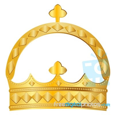 Golden Crown Stock Image