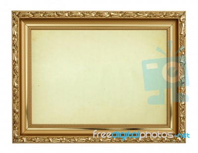 Golden Frame Stock Photo