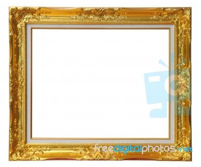 Golden Frame Stock Photo