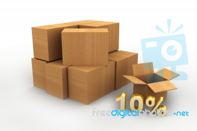 Goods Offered By Discount Stock Image