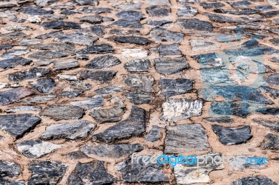 Granite Stones Floor Stock Photo