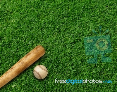 Grass Baseball Stock Image