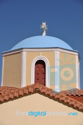 Greek Church Stock Photo