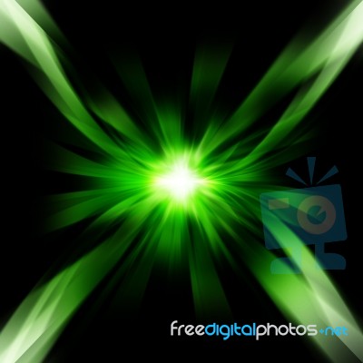 Green Futuristic Background Stock Image