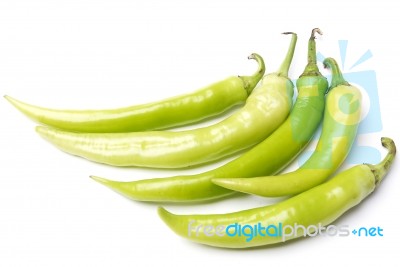 Green Peppers Stock Photo