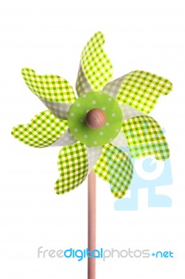 Green Pinwheel Stock Photo