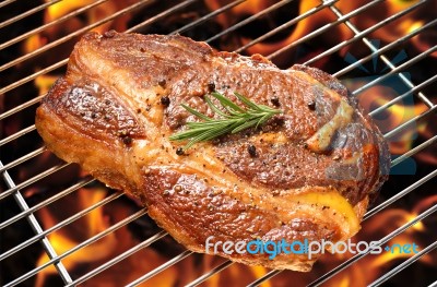 Grilled Beef Stock Photo