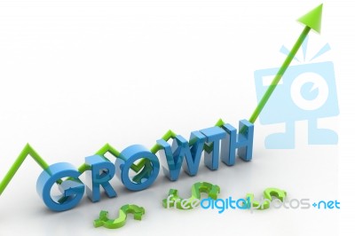 Growth And Arrow  Stock Image
