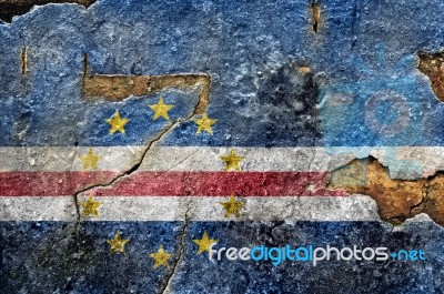 Grunge Flag Of Cape Verde Stock Photo