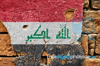 Grunge Flag Of Iraq Stock Photo